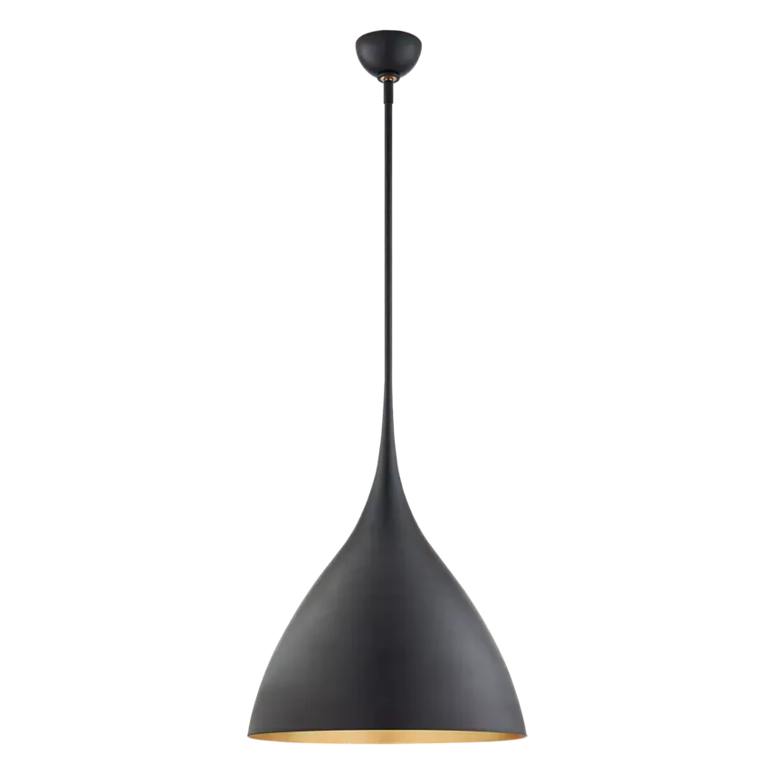 18" Modern Pendant Light - E26 Socket - 22.75" Fixture Height - 75W Max