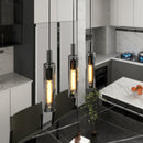 3 Pack Black Pendant Lights Modern Glass Kitchen Island