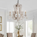 American Country Chandelier Vintage Distressed Wooden Art