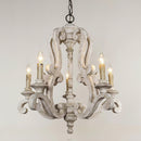 American Country Chandelier Vintage Distressed Wooden Art