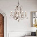 American Country Chandelier Vintage Distressed Wooden Art