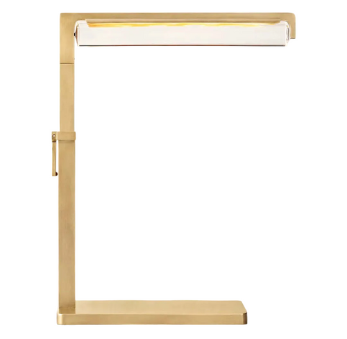 Audubos Glass Table Lamp – Brass &amp; K9 Crystal Hanging Lamp, E12 Dimmable Ceiling Light for Dining Room, Bedroom