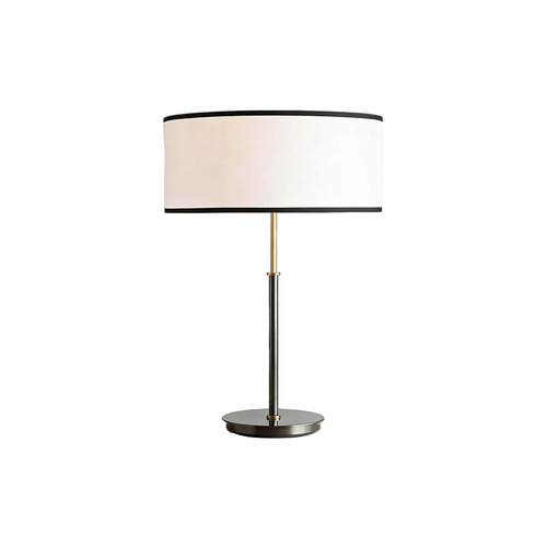 Daphne Table Lamp – Modern Brass & Linen Shade Lamp, E12 1-Light Bedside Light for Living Room, Bedroom