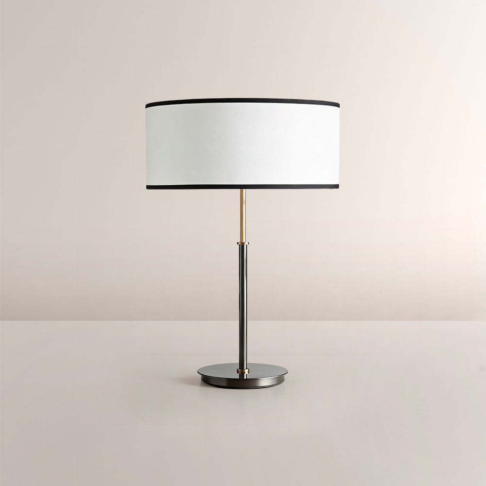 Daphne Table Lamp – Modern Brass & Linen Shade Lamp, E12 1-Light Bedside Light for Living Room, Bedroom