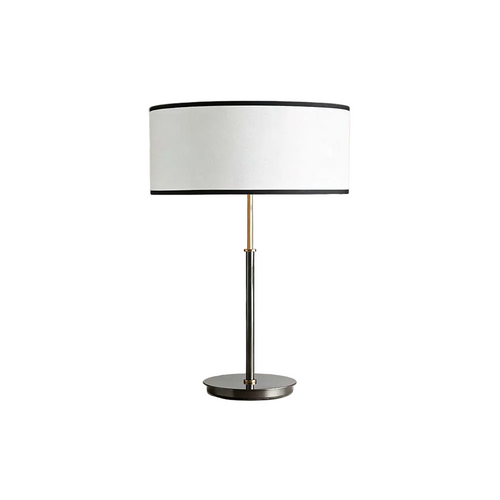 Daphne Table Lamp – Modern Brass & Linen Shade Lamp, E12 1-Light Bedside Light for Living Room, Bedroom