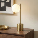 Ethereal Modern Small Brass Metal Table Lamp
