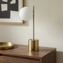Ethereal Modern Small Brass Metal Table Lamp