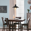 Farmhouse Vintage Pendant Light Black Metal Spring Frame