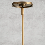 Glass Globe Pendant Light - Brass, Bronze Steel Finish