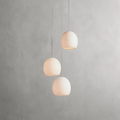 Modern Alabaster Multi-Light Chandelier, 3 / 7 / 15 / 36 Light Pendant Fixture, Natural Stone Shades, Adjustable Cable Hanging, LED Included