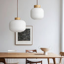 Retro Bedroom Light Chinese Wooden Pendant Light