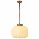 Retro Bedroom Light Chinese Wooden Pendant Light