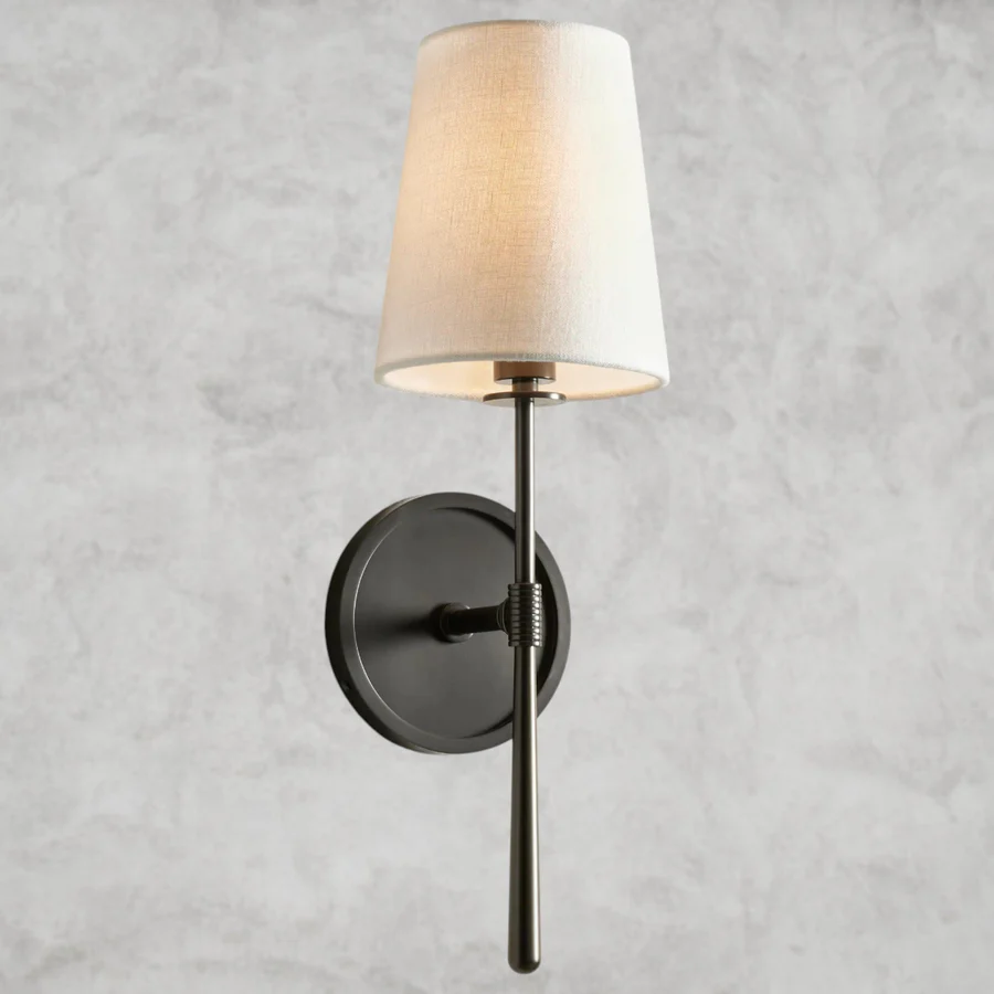 Rhodes Wall Sconce Light – Modern 1-Light Wall Lamp, Compact Indoor Lighting Fixture for Bedroom, Hallway, Living Room