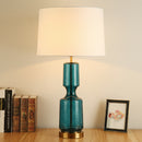 Simple Glass Art Table Lamp for Bedroom Living Room